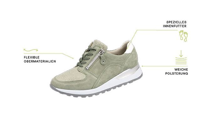 Orthotritt - eine Waldläufer Produktlinie - hoher Tragekomfort und besonders flexible Materialien