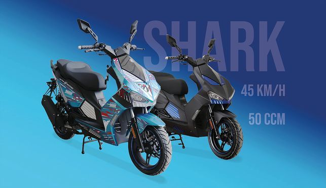 Alpha Motors Shark scooter, 50cc, 45 km/h, Euro 5