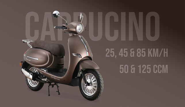 Alpha Motors Cappuccino scooter, 50cc, 45 km/h, Euro 5