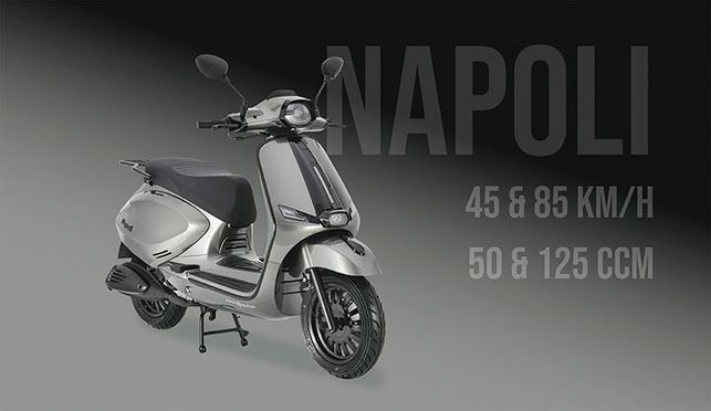 Alpha Motors Napoli scooter, 50cc, 45 km/h, EURO 5