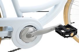 Chain guard and anti-slip pedals