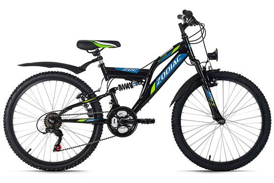 Mountain bike Fully ATB 24'' Zodiac black-red RH 38 cm KS Cycling
