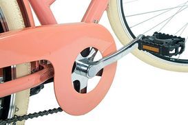 Chain guard, anti-slip pedals