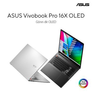 Notebook Pro cm/16 GeForce SSD, OLED Ryzen Ti, 1000 (40,6 AMD 5800H, Vivobook Asus OLED-Display) M7600QE-L2007W 3050 GB 16X RTX Zoll, 7