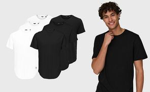 Basic Life Slim O-Neck T-Shirts von Only & Sons
