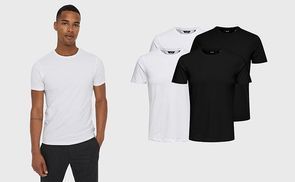 Basic Life Slim O-Neck T-Shirts von Only & Sons