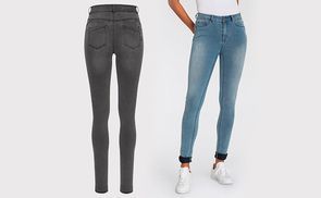 Skinny-Fit-Jeans mit High Waist