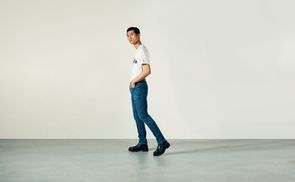 PSTR (1-tlg) Slim-fit-Jeans Kontrastdetails Tommy Tommy Hilfiger SLIM mit Hilfiger BLEECKER