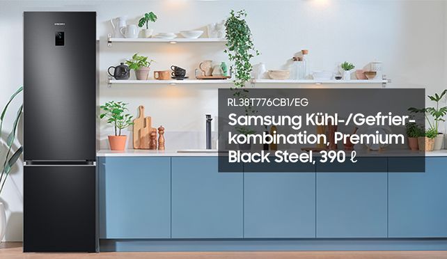 59,5 RL38T776CB1, Samsung hoch, 203 cm breit RB7300 cm Kühl-/Gefrierkombination