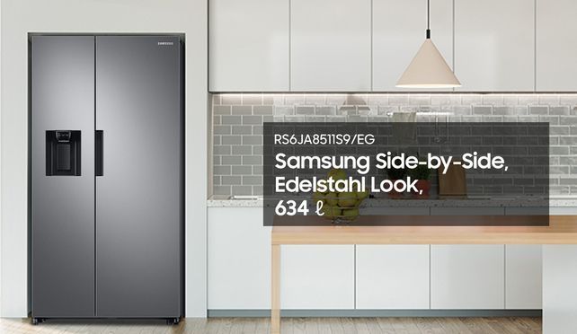 Samsung Side-by-Side RS8000 RS6JA8511S9, 178,0 cm hoch, 91,2 cm breit, mit  Wassertank