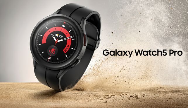 Samsung Galaxy Watch 5 Pro 45mm LTE Smartwatch (3,46 cm/1,4 Zoll, Wear OS  by Samsung), Fitness Uhr, Fitness Tracker, Gesundheitsfunktionen