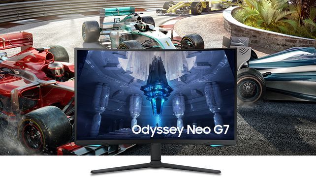 Samsung Odyssey Neo G7 S32BG750NP Curved-Gaming-LED-Monitor (81 cm/32 