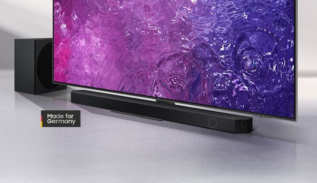 Samsung HW-Q810GC Soundbar (360 W, 5.1.2-Kanal Sound System, Kabelloses Dolby  Atmos & DTS:X)