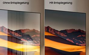 Genieße ein OLED-Bild ohne Spiegelungen