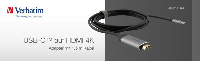 49144 | USB-C™ auf HDMI 4K Adapter mit 1,5 m Kabel