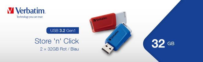 49308 | Store 'n' Click USB-Stick, 2 x 32GB