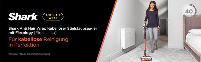 Shark Anti Hair Wrap Akku-Staubsauger mit Flexology IZ201EU