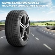 Hohe Lenkkontrolle auch bei wenig Restprofil.