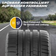 Für spürbare Kontrolle auf nasser Fahrbahn.