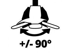 90° drehbarer Motorkopf