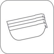 Stapelbar und platzsparend zur einfachen Verstauung