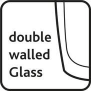 Hochwertiger doppelwandiger Glasbecher