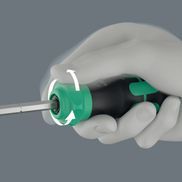 Ratschenmechanik ermöglicht 