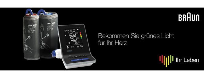 Braun ExactFit 3 Oberarm-Blutdruckmessgerät für Zuhause mit zwei Manschettengrößen, BUA6150WE