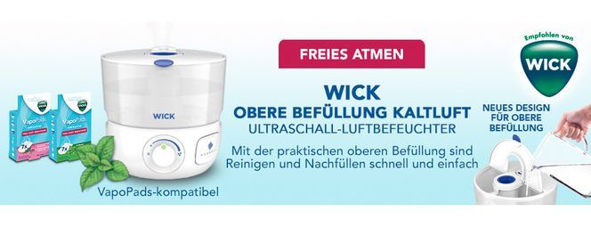 Wick Top Fill Kaltluft Ultraschall-Luftbefeuchter WUL585