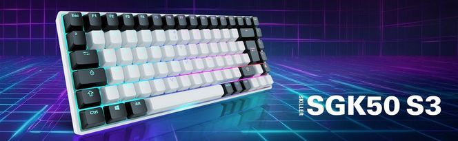 SKILLER SGK50 S3 White Yellow fr