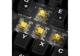 Gelbe G Pro 3.0 Schalter und PBT-Tastenkappen vorinstalliert