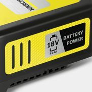 KÄRCHER Starter Kit Battery Power den zu Ah V/5 inkl. 80 Power-Wechselakku 18/50 5,0 94 Akku, Schnellladegerät, Kärcher Ah, Lädt Battery V / 18 in 18 Minuten