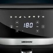 Medion® Heißluftfritteuse MD 10532, 1700 W, 8 Automatikprogramme, digitale  Bedieneinheit