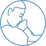 Belebender Dampf in Nase, Mund und Rachenraum