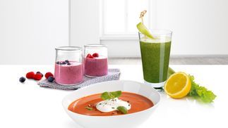 BPA-freie Plastikteile für gesunde und sichere Zubereitung.