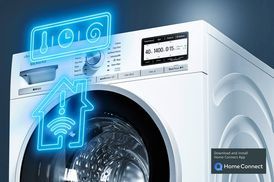 SIEMENS Waschmaschine iQ700 WG44B20Z0, 9 kg, 1400 U/min, smartFinish – glättet  dank Dampf sämtliche Knitterfalten, Home Connect: Waschmaschine bedienen  von wo du möchtest mit der Home Connect App