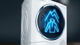 SIEMENS Waschmaschine iQ300 WM14N127, 8 kg, 1400 U/min, smartFinish –  Glättet sämtliche Knitterfalten für weniger Zeit am Bügelbrett