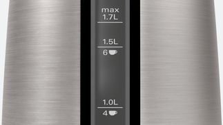 Wasserstandsanzeige, um die benötigte Wassermenge zu sehen.