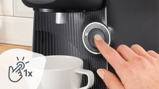 Nur ein Knopfdruck für dein Lieblingsgetränk.