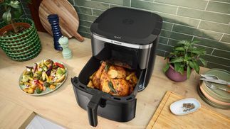 Kocht bis zu 5 Portionen auf einmal.