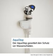 Der AquaStop garantiert den Schutz vor Wasserschäden.
