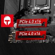 2 x verstärkte PCI-e 4.0 x16-Steckplätze