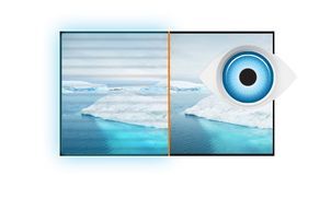 Flicker-Free + Blaulicht-Technologie