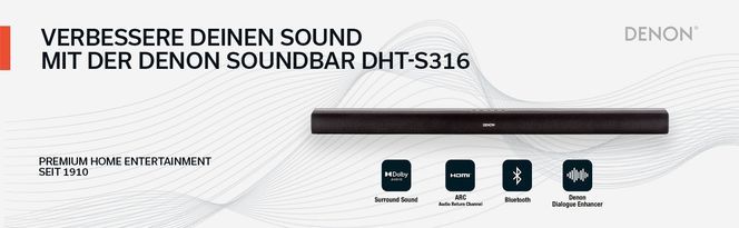 Soundbar Denon (Bluetooth) DHT-S316