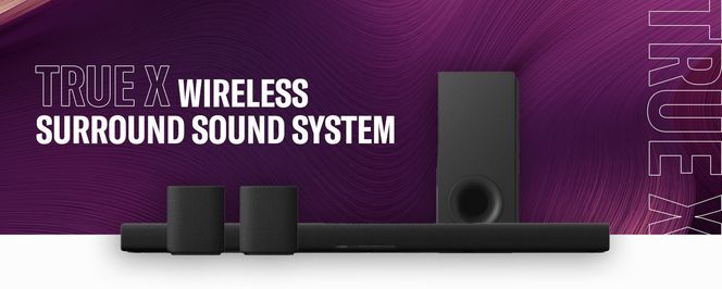 Yamaha TRUE X LAUTSPRECHER 1A Bluetooth® und True X Stereo Surround- Lautsprecher (A2DP Bluetooth, AVRCP Bluetooth, 10 W), Wandmontage mit  Befestigungspunkt für genormte Schraube mit grobem Gewinde