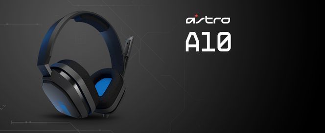 ASTRO Gaming A10 Gaming Headset mit Kabel, ASTRO Audio, Dolby ATMOS, 3,5mm Anschluss, Schwarz/Blau