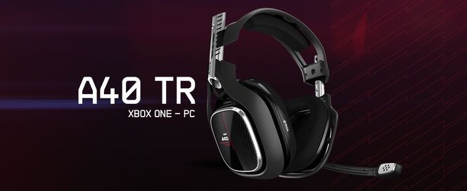 ASTRO A40 TR Gaming Headset mit Kabel, Gen4, Dolby ATMOS, Xbox X|S|One/PC/Mac Schwarz/Rot