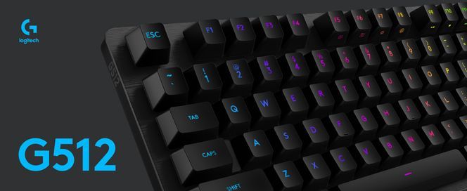 Logitech G512 CARBON LIGHTSYNC RGB Mechanical Gaming Keyboard with GX Brown switches