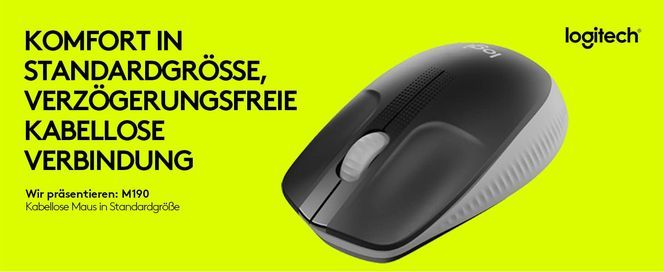 M190 Full-size wireless mouse