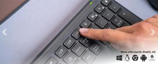 Logitech Signature Slim MK950 Per Business – Kit Tastiera E Mouse Wireless, Layout Tedesco QWERTZ, Colore Grafite - 2
